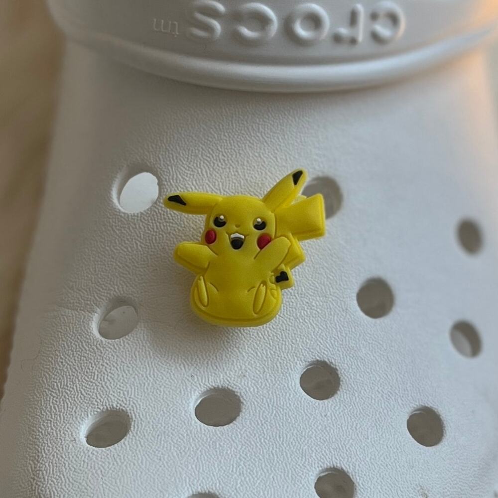 Croc Jibbitz | Pikachu Jumping Pokemon Croc Charm | Cute Shoe Accessory